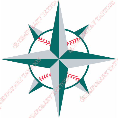 Seattle Mariners Customize Temporary Tattoos Stickers NO.1911